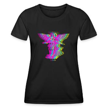 CMY Angel - Women's Functional T-Shirt - black - Front - AI Model Female 172 light (172cm)