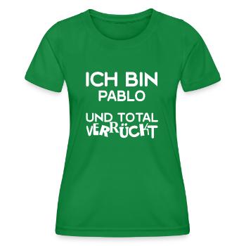 Vorname Pablo - Frauen Funktions-T-Shirt - Kelly Green - Vorne - AI Model Female 172 dark (172cm)