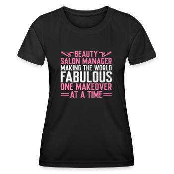SPA Manager Job Wellness Funny SPA Management Sayi - Women's Functional T-Shirt - black - Front - AI Model Female 172 light (172cm)