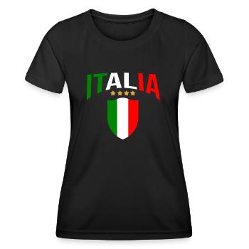 Italie Italien Italien Italie - T-shirt sport Femme - noir - Devant - AI Model Female 172 light (172cm)