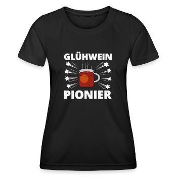 Mulled wine pioneer - Women's Functional T-Shirt - black - Front - AI Model Female 172 light (172cm)