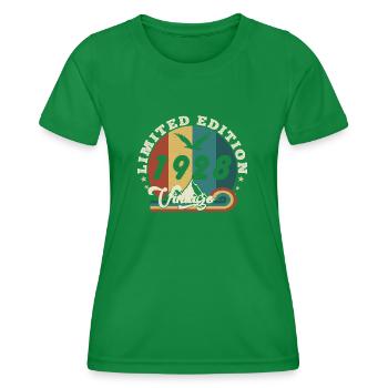 Jahrgang 1929 Retro - Bestseller - Frauen Funktions-T-Shirt - Kelly Green - Vorne - AI Model Female 172 dark (172cm)