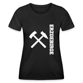 Erzgebirge Bergbau - Frauen Funktions-T-Shirt - Schwarz - Vorne - AI Model Female 172 light (172cm)
