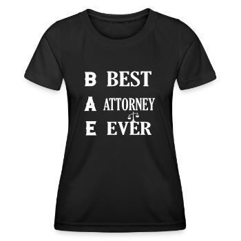 BAE Best Attorney Ever Lawyer Advocate - Women's Functional T-Shirt - black - Front - AI Model Female 172 light (172cm)