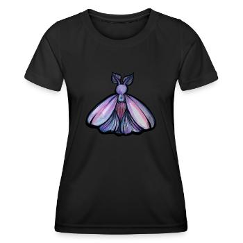 Lila Motte - Frauen Funktions-T-Shirt - Schwarz - Vorne - AI Model Female 172 light (172cm)