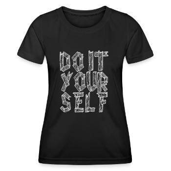 Faites-le vous-même - T-shirt sport Femme - noir - Devant - AI Model Female 172 light (172cm)