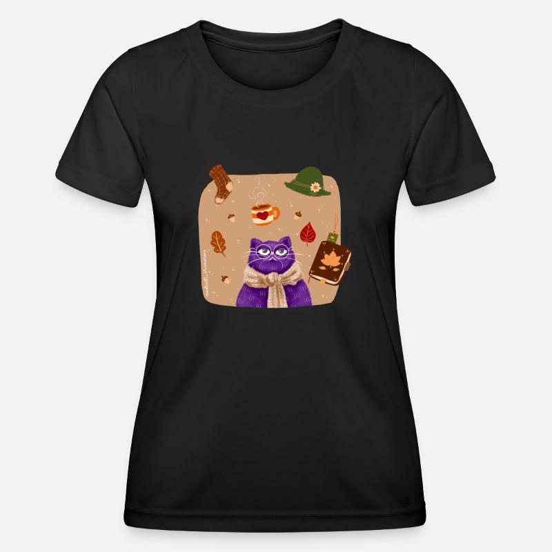 Autumn at last - Women's Functional T-Shirt - black