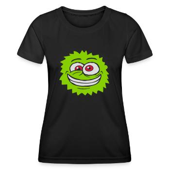Hairy monster crazy face - Women's Functional T-Shirt - black - Front - AI Model Female 172 light (172cm)