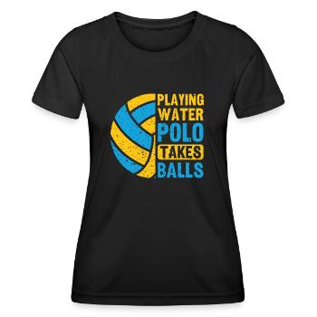 Water Polo Wasserball - Women's Functional T-Shirt - black - Front - AI Model Female 172 light (172cm)