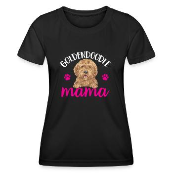 Goldendoodle Doodle Hund - Frauen Funktions-T-Shirt - Schwarz - Vorne - AI Model Female 172 light (172cm)