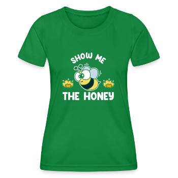 Show Me The Honey - Frauen Funktions-T-Shirt - Kelly Green - Vorne - AI Model Female 172 dark (172cm)