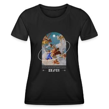 Heaven - Frauen Funktions-T-Shirt - Schwarz - Vorne - AI Model Female 172 light (172cm)