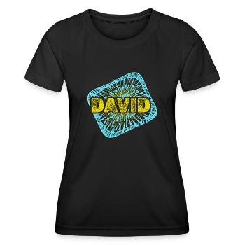 Hobby David - Women's Functional T-Shirt - black - Front - AI Model Female 172 light (172cm)