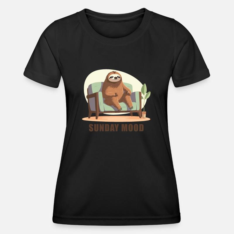 Sunday mood - Women's Functional T-Shirt - black