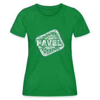 Pavel de naissance - T-shirt sport Femme - vert - Devant - AI Model Female 172 dark (172cm)
