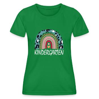 Boho Kindergarten Squad Geschenk - Frauen Funktions-T-Shirt - Kelly Green - Vorne - AI Model Female 172 dark (172cm)