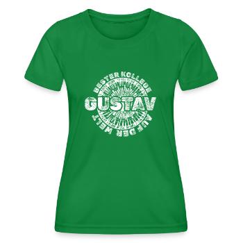 Geschenk für Gustav - Frauen Funktions-T-Shirt - Kelly Green - Vorne - AI Model Female 172 dark (172cm)