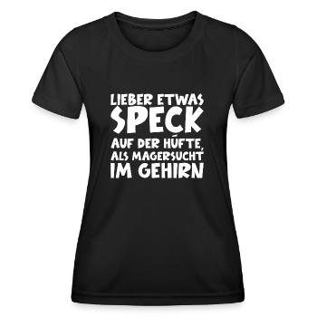 Lustiger Spruch Witzig Humor Geschenkidee - Frauen Funktions-T-Shirt - Schwarz - Vorne - AI Model Female 172 light (172cm)