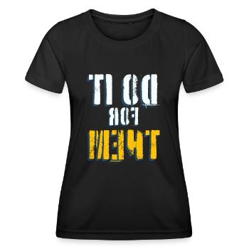 Do it for them - Women's Functional T-Shirt - black - Front - AI Model Female 172 light (172cm)