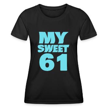 Sweet 61 - Women's Functional T-Shirt - black - Front - AI Model Female 172 light (172cm)