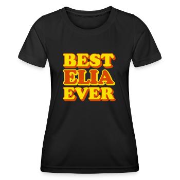 Elijah First Name Funny Gift - Women's Functional T-Shirt - black - Front - AI Model Female 172 light (172cm)