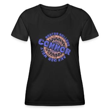 Vorname Connor - Frauen Funktions-T-Shirt - Schwarz - Vorne - AI Model Female 172 light (172cm)