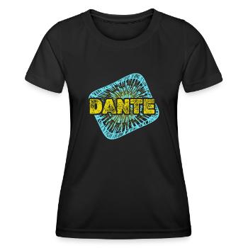 Freizeit Dante - Frauen Funktions-T-Shirt - Schwarz - Vorne - AI Model Female 172 light (172cm)