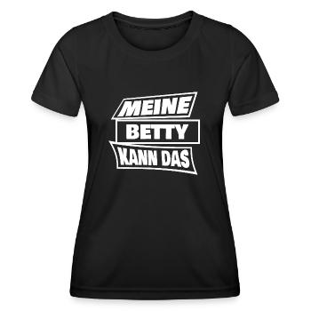 Geschenk für Betty - Frauen Funktions-T-Shirt - Schwarz - Vorne - AI Model Female 172 light (172cm)