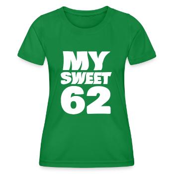 Sweet 62 - Frauen Funktions-T-Shirt - Kelly Green - Vorne - AI Model Female 172 dark (172cm)