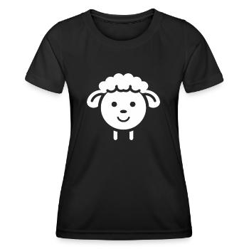 Baby Sheep Little Ewe - Women's Functional T-Shirt - black - Front - AI Model Female 172 light (172cm)