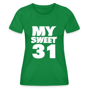 Sweet 31 - Frauen Funktions-T-Shirt - Kelly Green - Vorne - AI Model Female 172 dark (172cm)