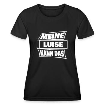 Geschenk für Luise - Frauen Funktions-T-Shirt - Schwarz - Vorne - AI Model Female 172 light (172cm)