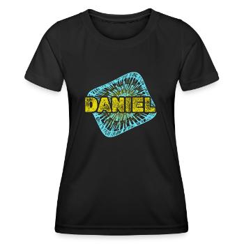 Daniel - Frauen Funktions-T-Shirt - Schwarz - Vorne - AI Model Female 172 light (172cm)