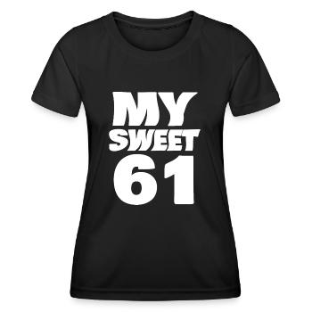Sweet 61 - Women's Functional T-Shirt - black - Front - AI Model Female 172 light (172cm)