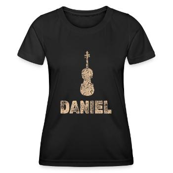 Daniel as viola - Women's Functional T-Shirt - black - Front - AI Model Female 172 light (172cm)