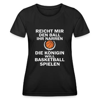Basket-ball - T-shirt sport Femme - noir - Devant - AI Model Female 172 light (172cm)