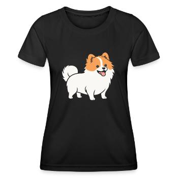 Spitz - Frauen Funktions-T-Shirt - Schwarz - Vorne - AI Model Female 172 light (172cm)