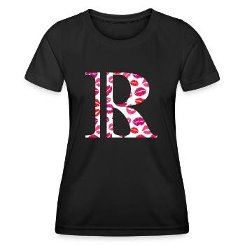 Brief an die Küsse - Frauen Funktions-T-Shirt - Schwarz - Vorne - AI Model Female 172 light (172cm)