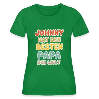 Johnny als Baby - Frauen Funktions-T-Shirt - Kelly Green - Vorne - AI Model Female 172 dark (172cm)