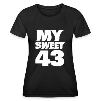 43 - T-shirt sport Femme - noir - Devant - AI Model Female 172 light (172cm)