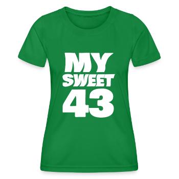 43 - Women's Functional T-Shirt - kelly green - Front - AI Model Female 172 dark (172cm)