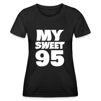 Doux 95 - T-shirt sport Femme - noir - Devant - AI Model Female 172 light (172cm)