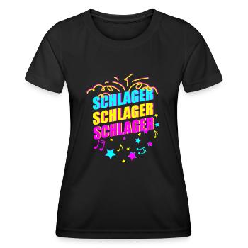 Frapper - T-shirt sport Femme - noir - Devant - AI Model Female 172 light (172cm)