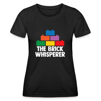 Brick Builder Toys Blocks Clamping Blocks Bricks - Women's Functional T-Shirt - black - Front - AI Model Female 172 light (172cm)