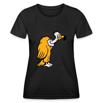 Geier Aasfresser Vogel lustig Geiern Aasgeier Spaß - Frauen Funktions-T-Shirt - Schwarz - Vorne - AI Model Female 172 light (172cm)
