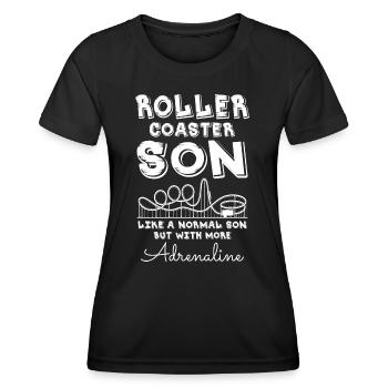 Roller Coaster Son - T-shirt sport Femme - noir - Devant - AI Model Female 172 light (172cm)