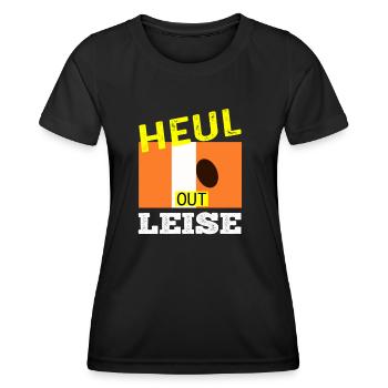 Tennis - Heul leise - Frauen Funktions-T-Shirt - Schwarz - Vorne - AI Model Female 172 light (172cm)
