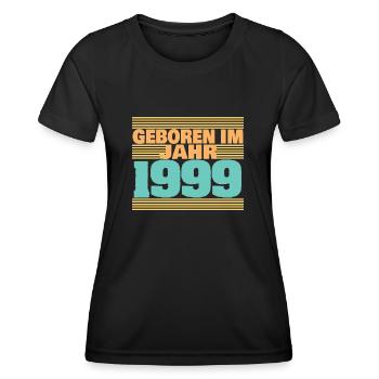 Geboren im Jahre 1999 - Frauen Funktions-T-Shirt - Schwarz - Vorne - AI Model Female 172 light (172cm)