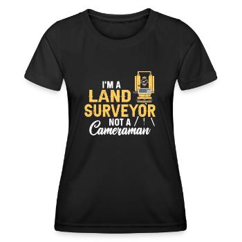 Arpenteur Cartographe Arpenteur Arpenteur - T-shirt sport Femme - noir - Devant - AI Model Female 172 light (172cm)
