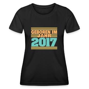 2017 - Frauen Funktions-T-Shirt - Schwarz - Vorne - AI Model Female 172 light (172cm)